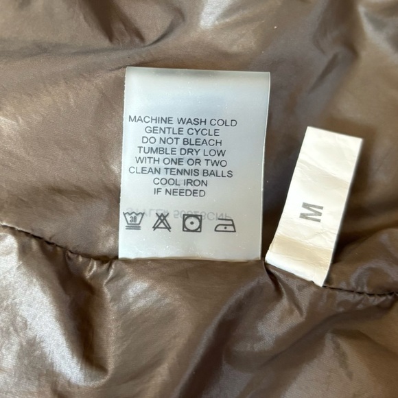 My Anorak Crop Sleeve Down Puffer Jacket Black/Pewter Camo Women’s Size Medium - Picture 6 of 7